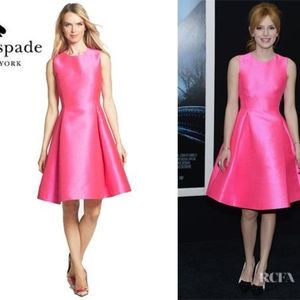 Kate Spade pink fit and flare dress size 4